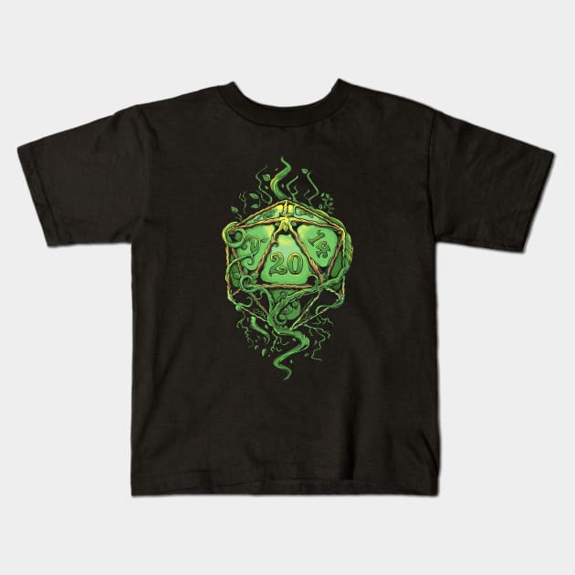 D20 of Growth Kids T-Shirt by artlahdesigns